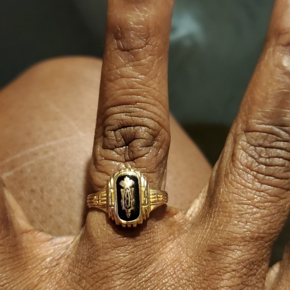 Vintage 10K Ladies Art Deco Ring - Picture 6 of 7